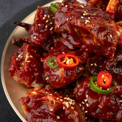 [믿음게장] 국내산 매콤달콤한 양념게장 1kg 대표이미지 섬네일