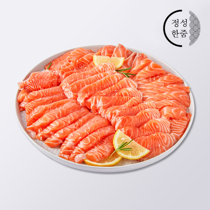 노르웨이 생연어 300g 500g 1kg 필렛 슬라이스 훈제 통연어