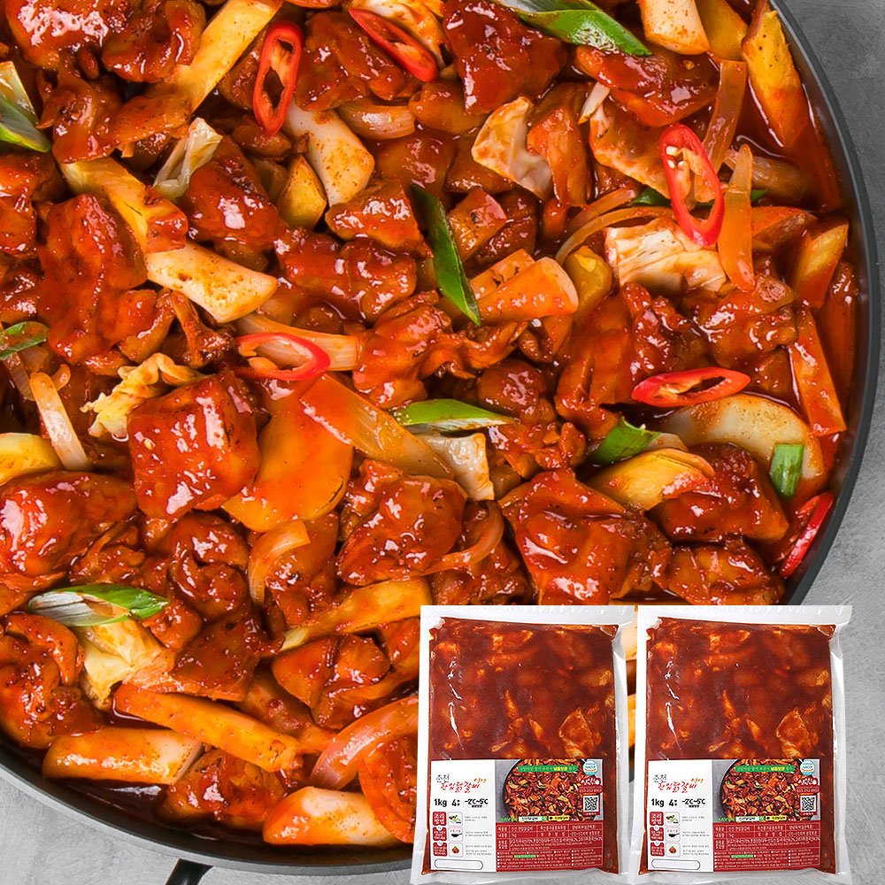 춘천 신선 한입닭갈비 1kg 2개