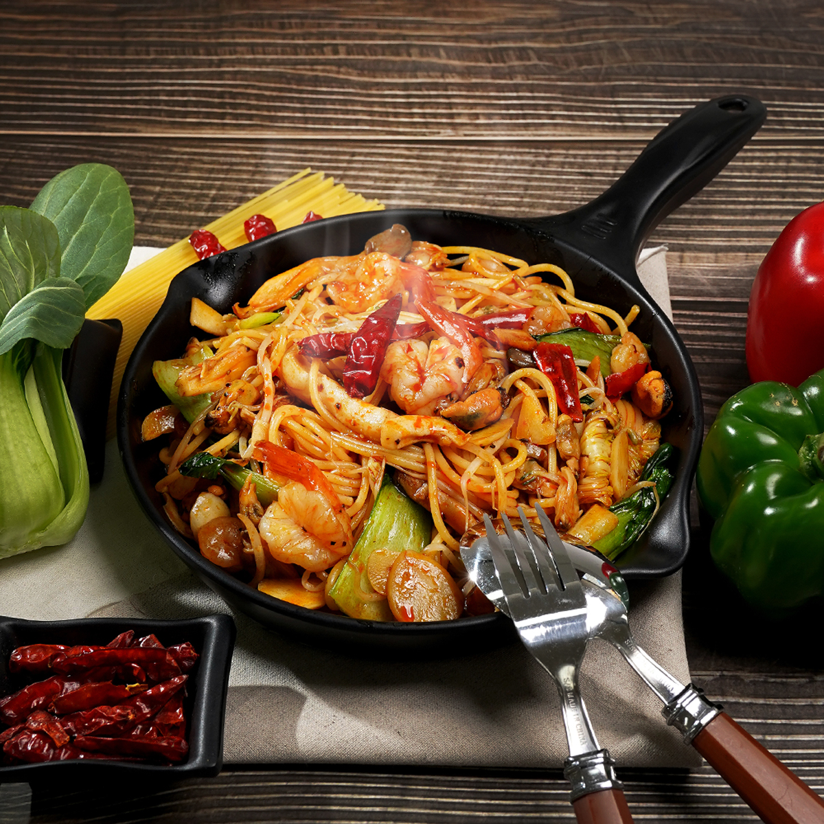 매콤 오일 파스타 밀키트 (2인분, 473g)