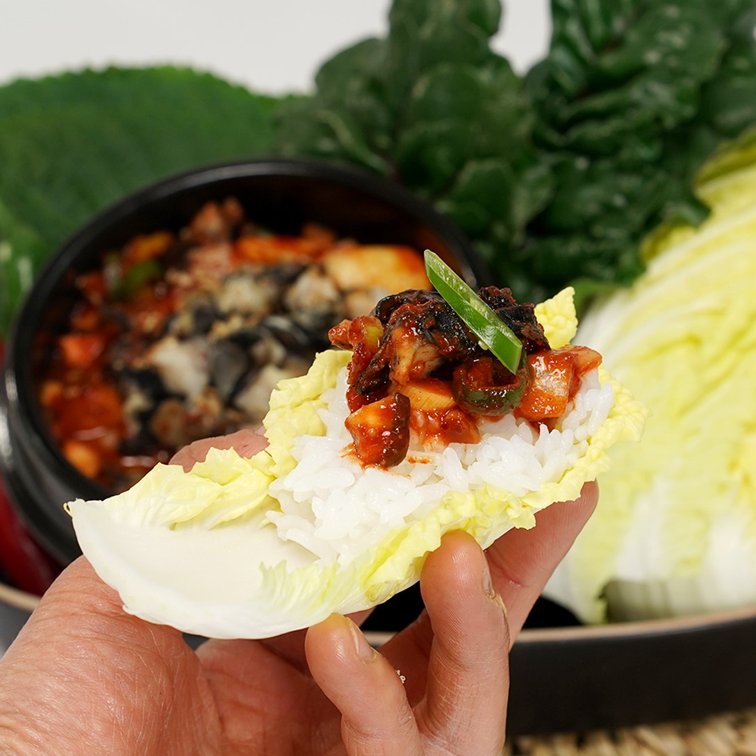 우렁 쌈밥 정식 밀키트 세트 (우렁쌈장 + 제육볶음 + 차돌된장찌개 구성)