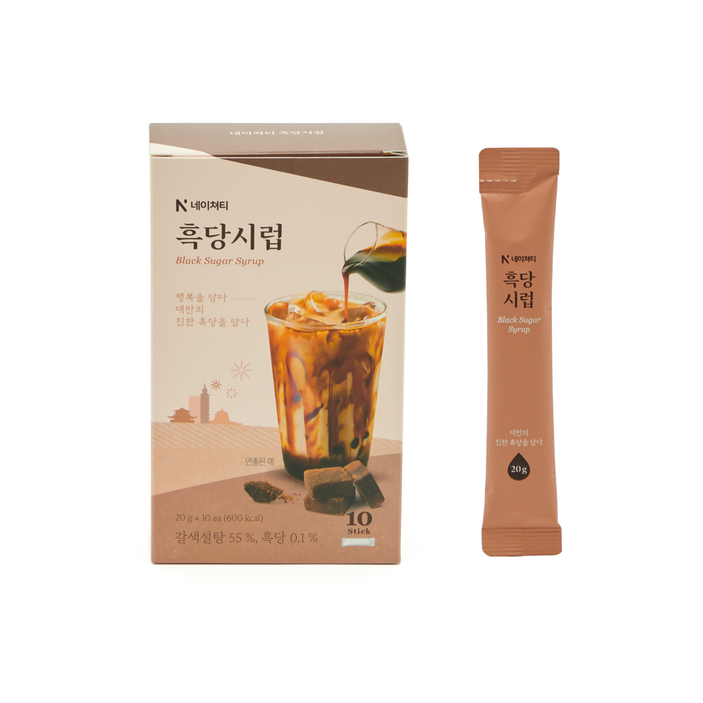 [네이쳐티] 대만 흑당 액상 시럽 스틱 10T