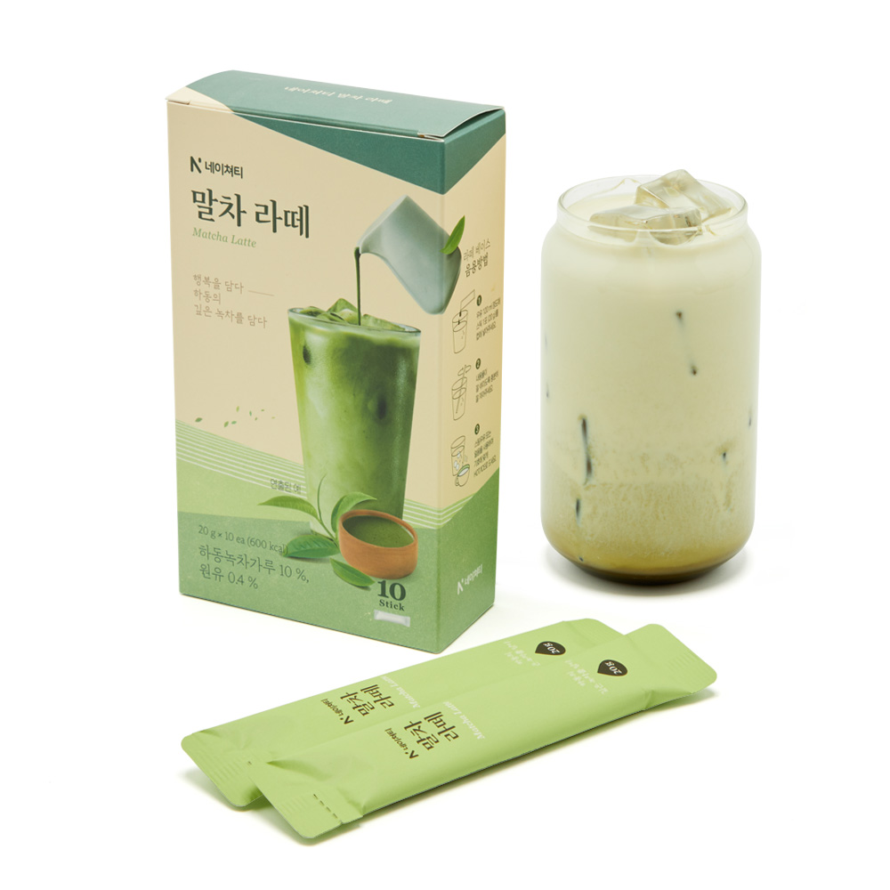 [네이쳐티] 하동 말차 라떼 액상 스틱 10T