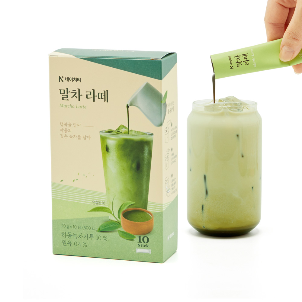 [네이쳐티] 하동 말차 라떼 액상 스틱 10T