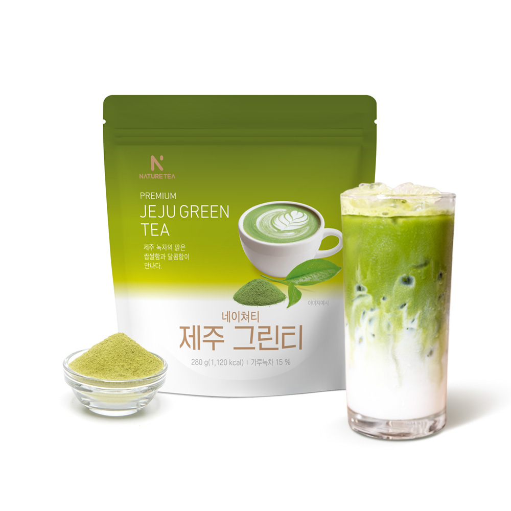 [네이쳐티] 홈카페 라떼 음료 파우더, 그린티280g/타로280g/민트초코280g/화이트초코딸기280g