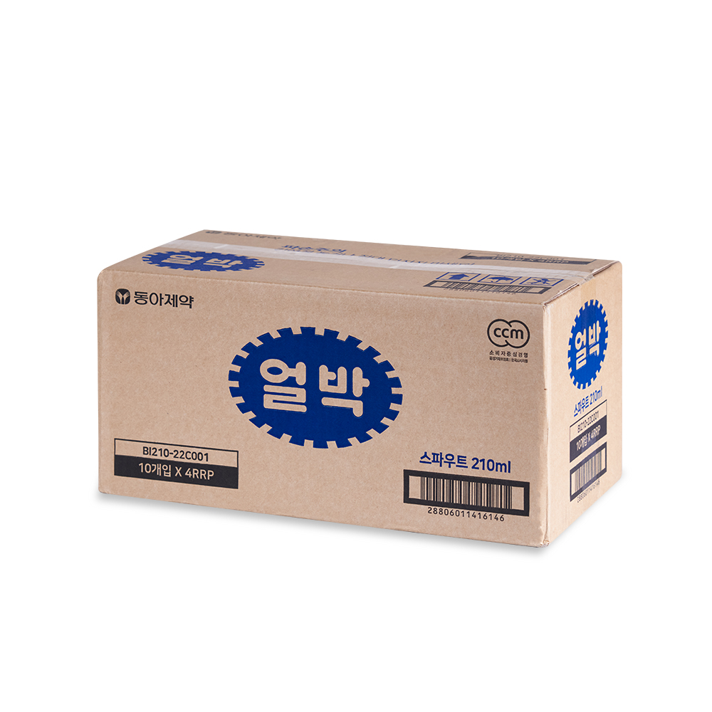 얼음과 함께 더욱 시원하게! 얼음 박카스 얼박 210ml 1박스(10개입)