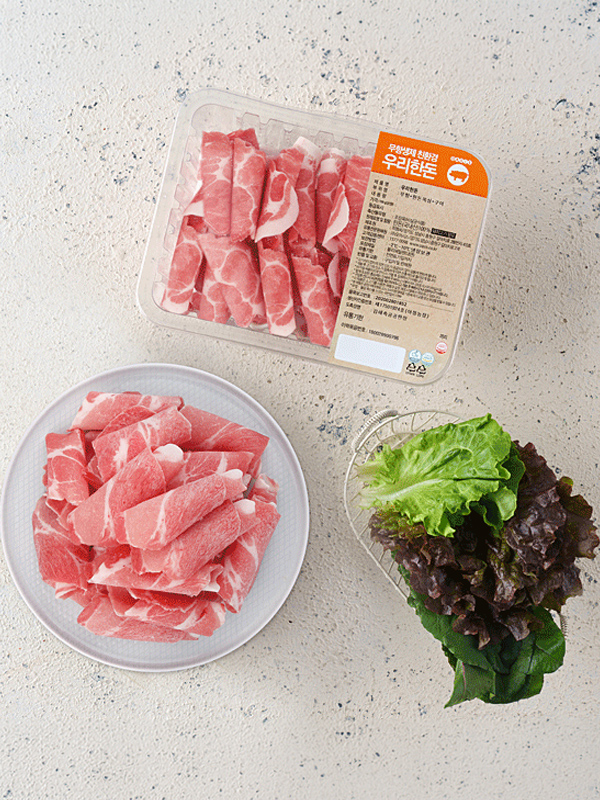 무항생제 우리한돈 대패목살(냉동/300g)