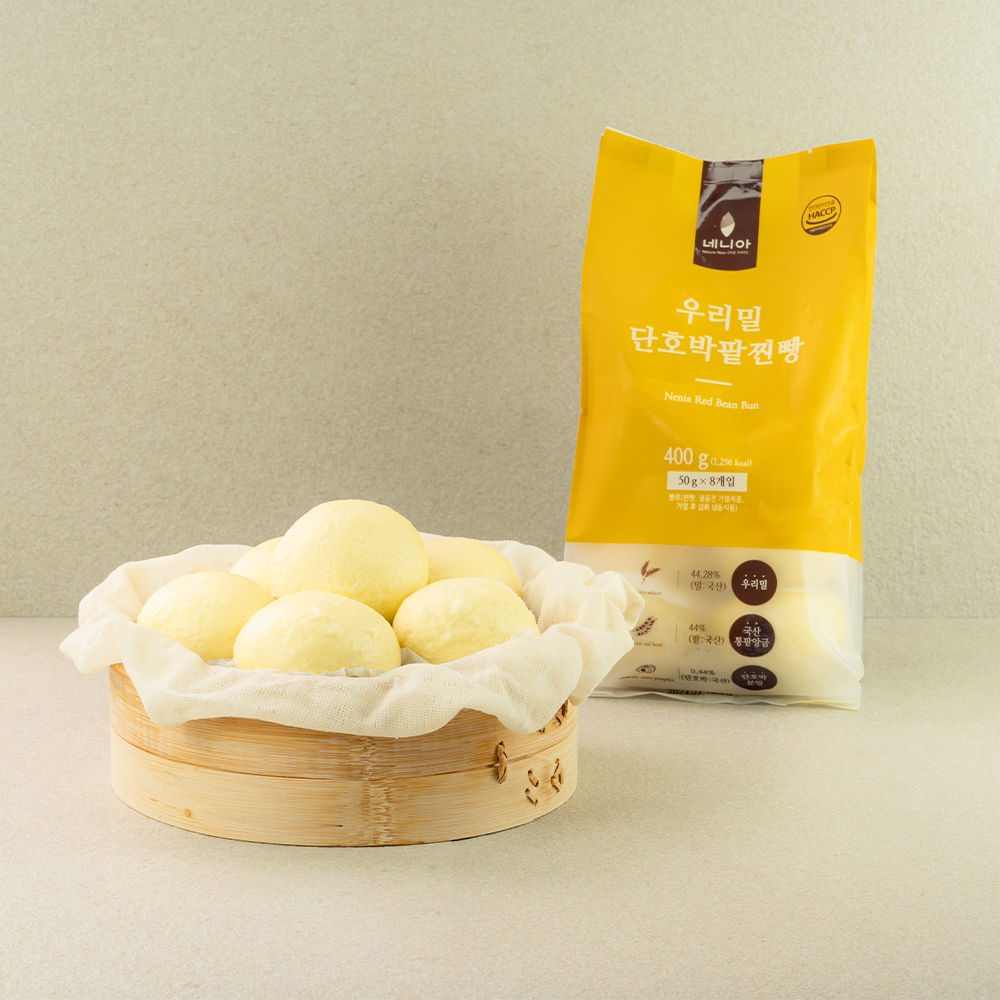 네니아 우리밀 단호박 팥 찐빵 400g(50g x 8개)