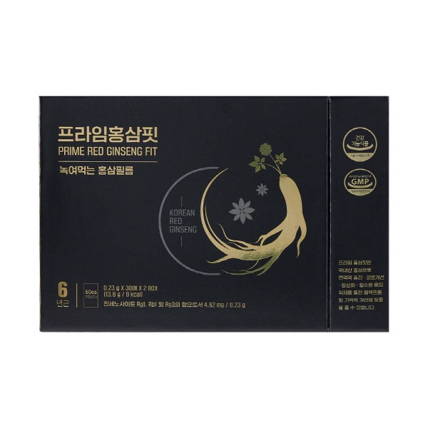 녹여먹는 홍삼필름 프라임 홍삼핏 (1세트 30매) 2박스