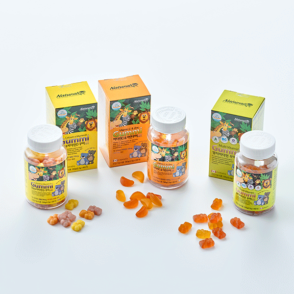 [면역력증진]네추럴라이즈 어린이 비타민C&아연 꾸미 150g(60정,150g)