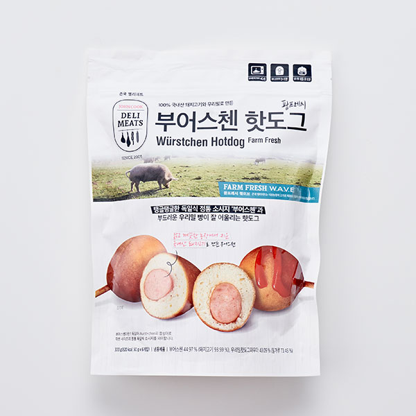 [신규상품]존쿡델리미트 부어스첸 핫도그 300g