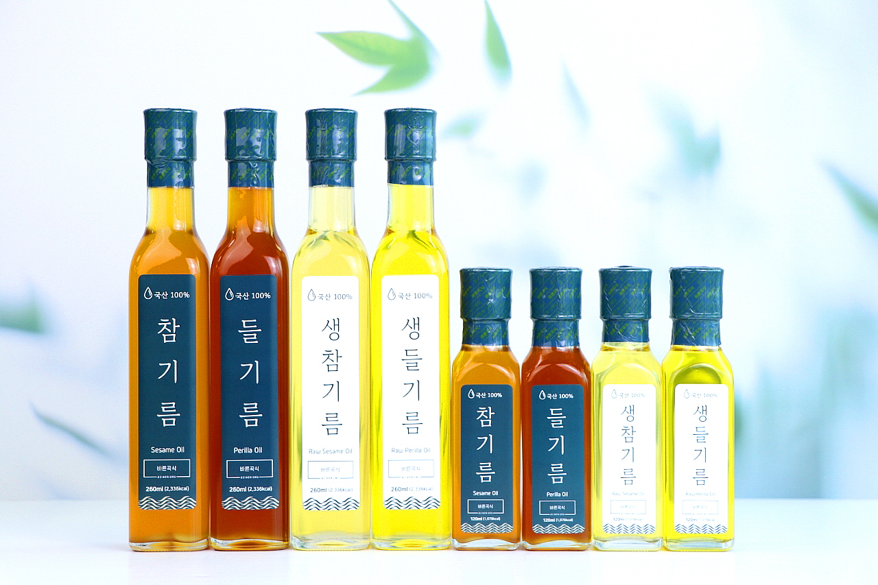 바른곡식 국산참기름 저온압착 120ml / 260ml