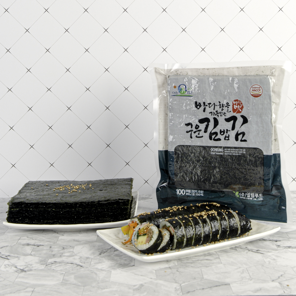 구운 김밥김 전남 고흥 김 100% 국내산 재래김 마른김