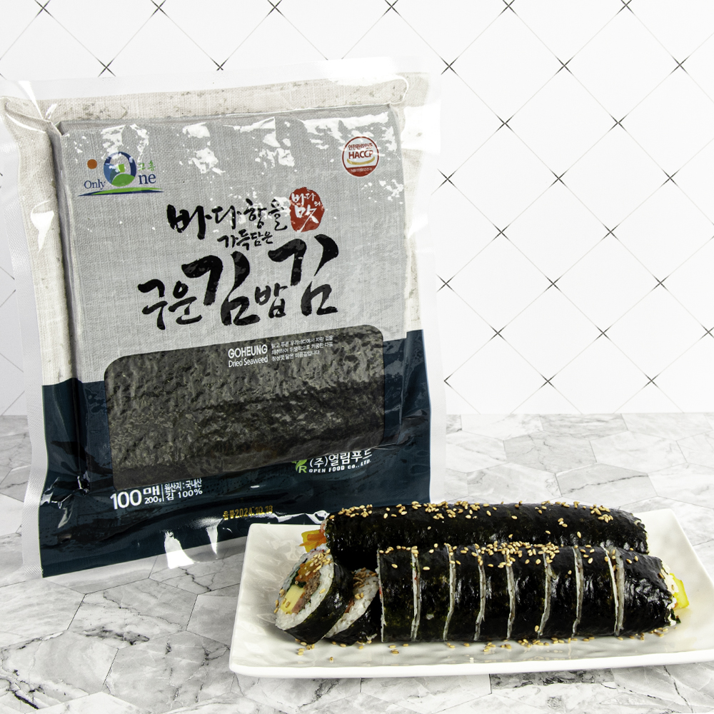 구운 김밥김 전남 고흥 김 100% 국내산 재래김 마른김