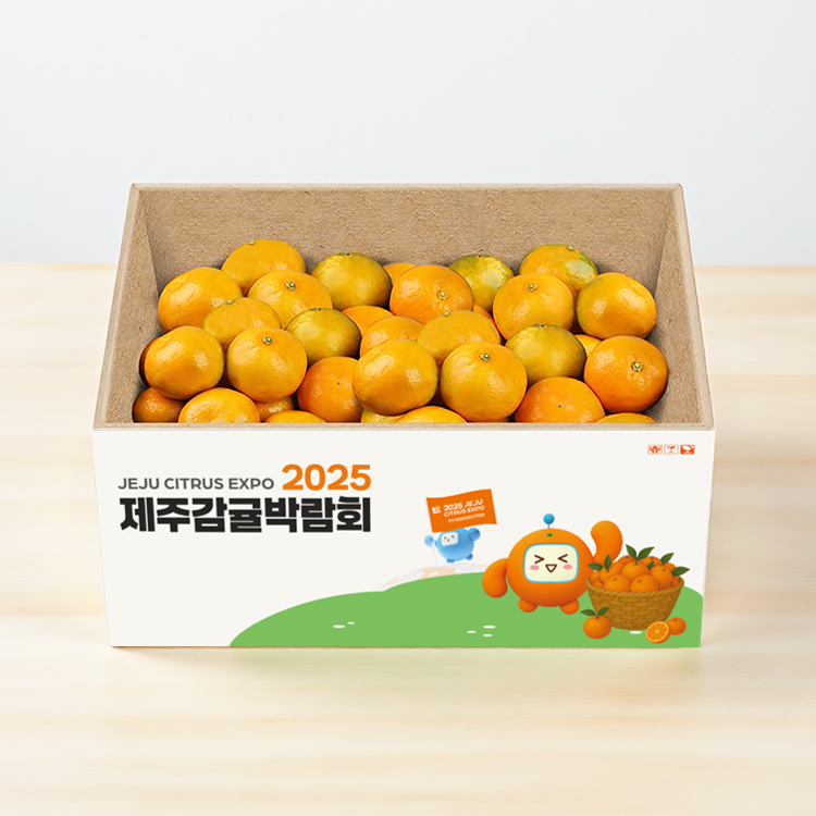 2025년 제주 감귤박람회 조생감귤 4.5kg (대/소/로얄과, 실중량)