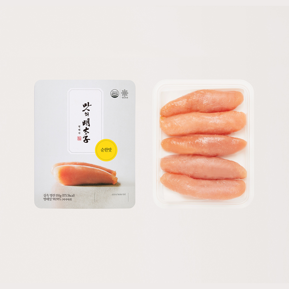 명란 [맛의명태자] 순한 실속 명란 150g 순한맛 온 명란젓 백명란 무색소 대표이미지 섬네일