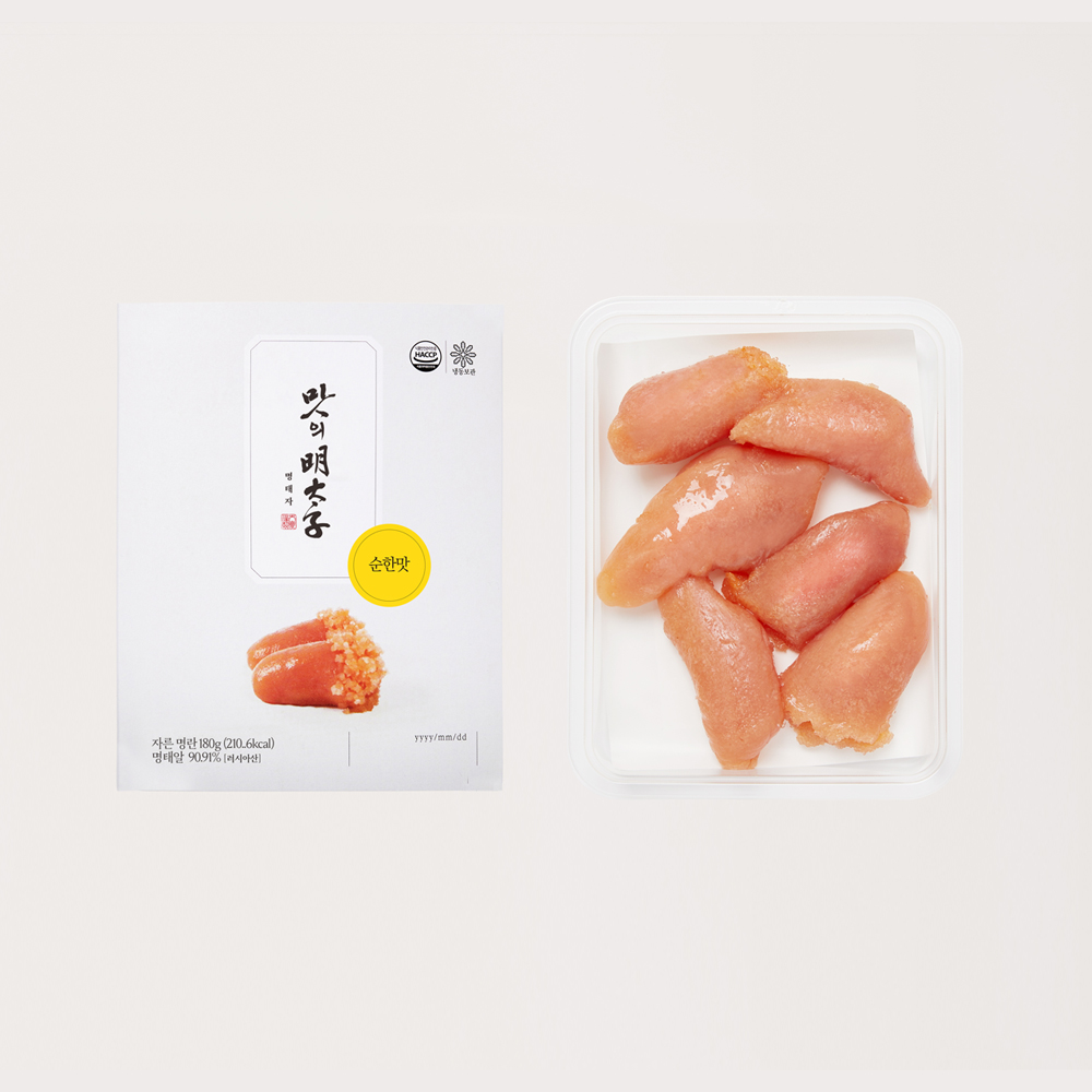 명란 [맛의명태자] 순한 자른 명란 180g 순한맛 명란젓 파지 무색소 대표이미지 섬네일