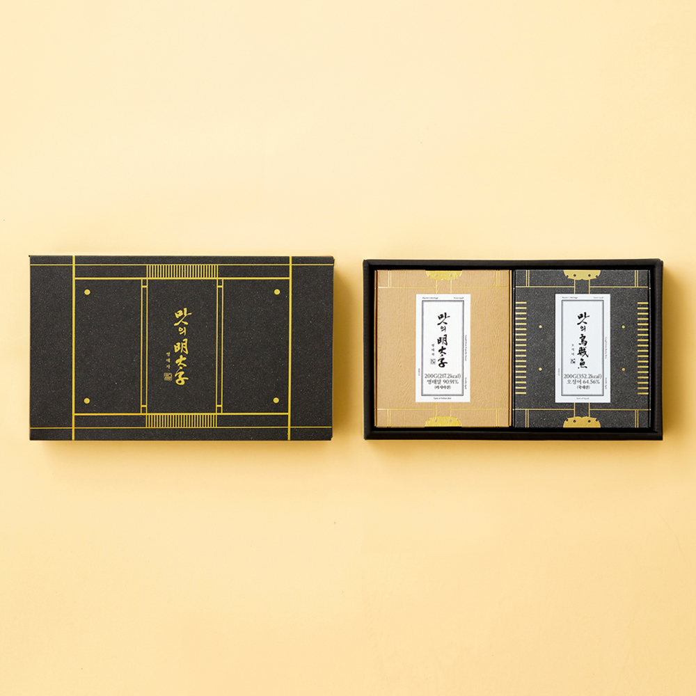 [맛의명태자] 시그니처 명란 혼합세트 D호 (명란젓 200g, 오징어젓 200g) 대표이미지 섬네일