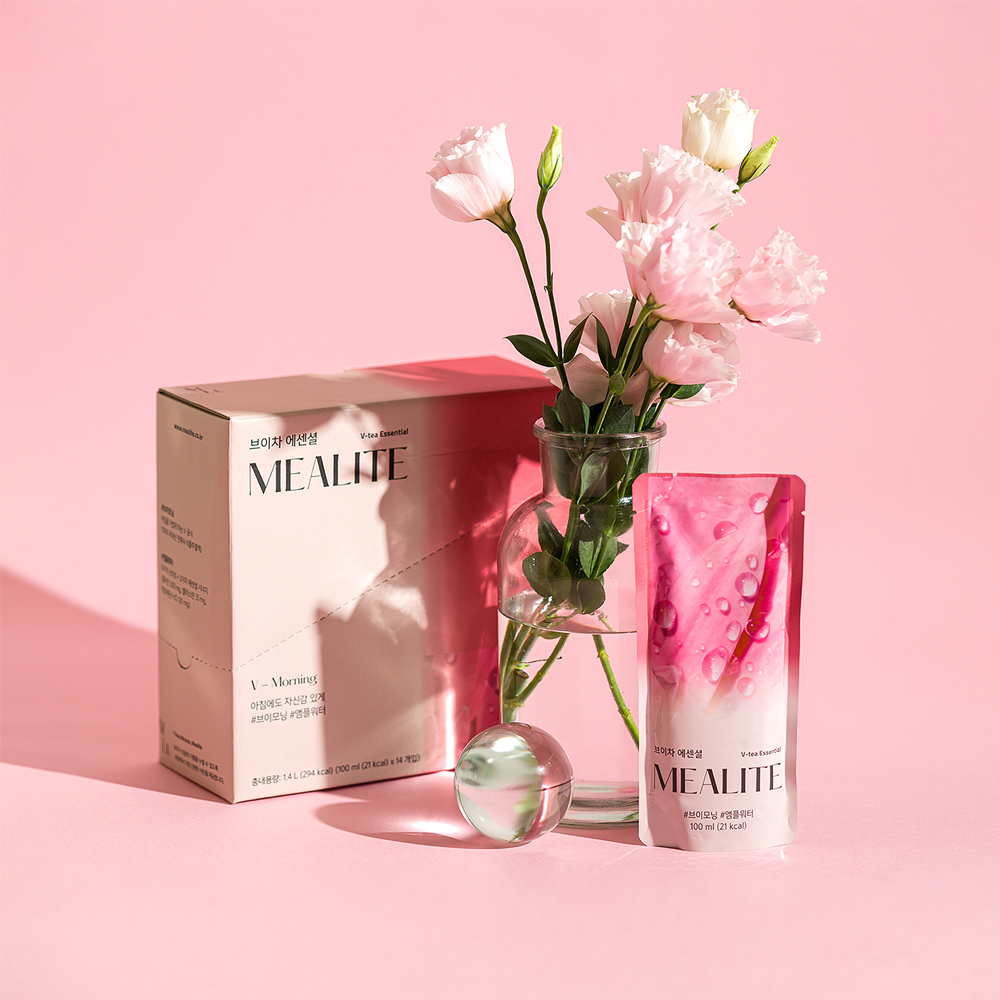 [밀라이트 브이차 1박스] 브이라인 국내산 호박 팥 한방차 14팩