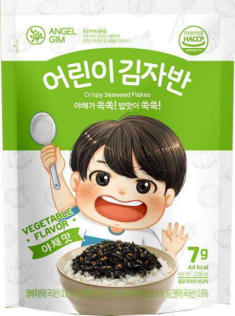 엔젤김 ANGEL GIM 유기농 어린이 김자반 야채맛 7gx10봉