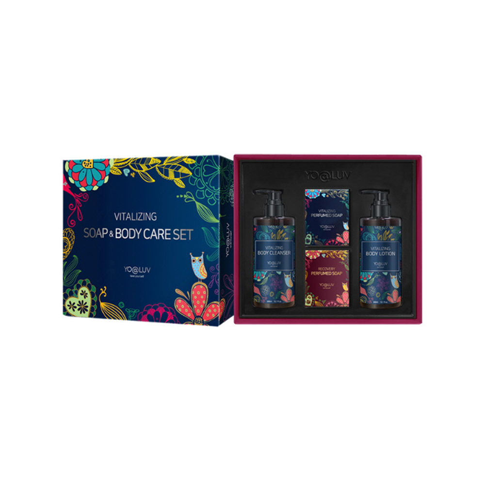 [롯데백화점포장+쇼핑백] 요아럽 바이탈라이징 솝앤바디세트(바디로션300ml+바디클렌저300ml+솝100gx2개)