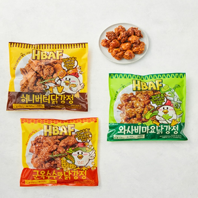 HBAF 닭강정 500g+500g (허니버터/군옥수수/와사비마요)