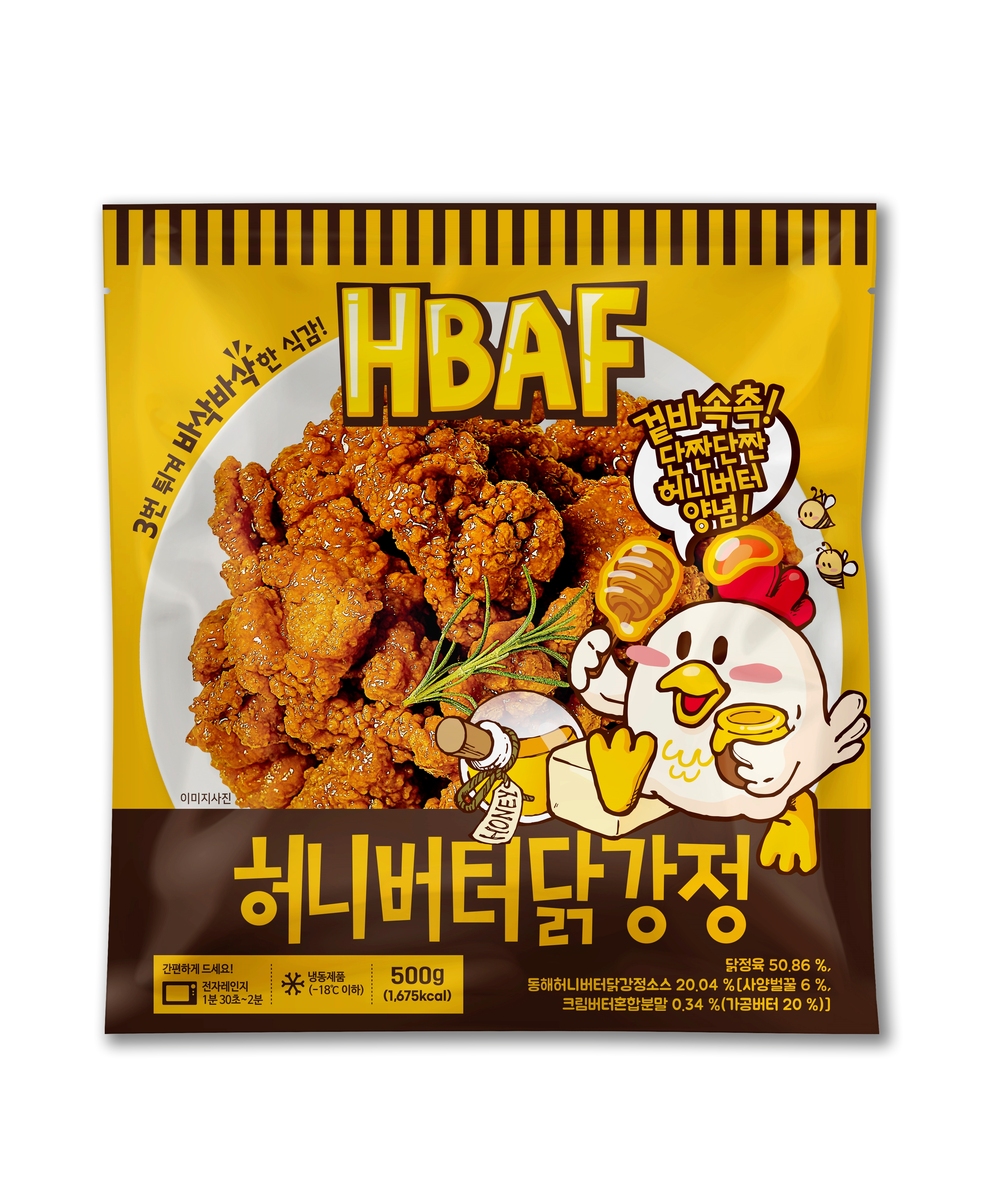 HBAF 닭강정 500g+500g (허니버터/군옥수수/와사비마요)