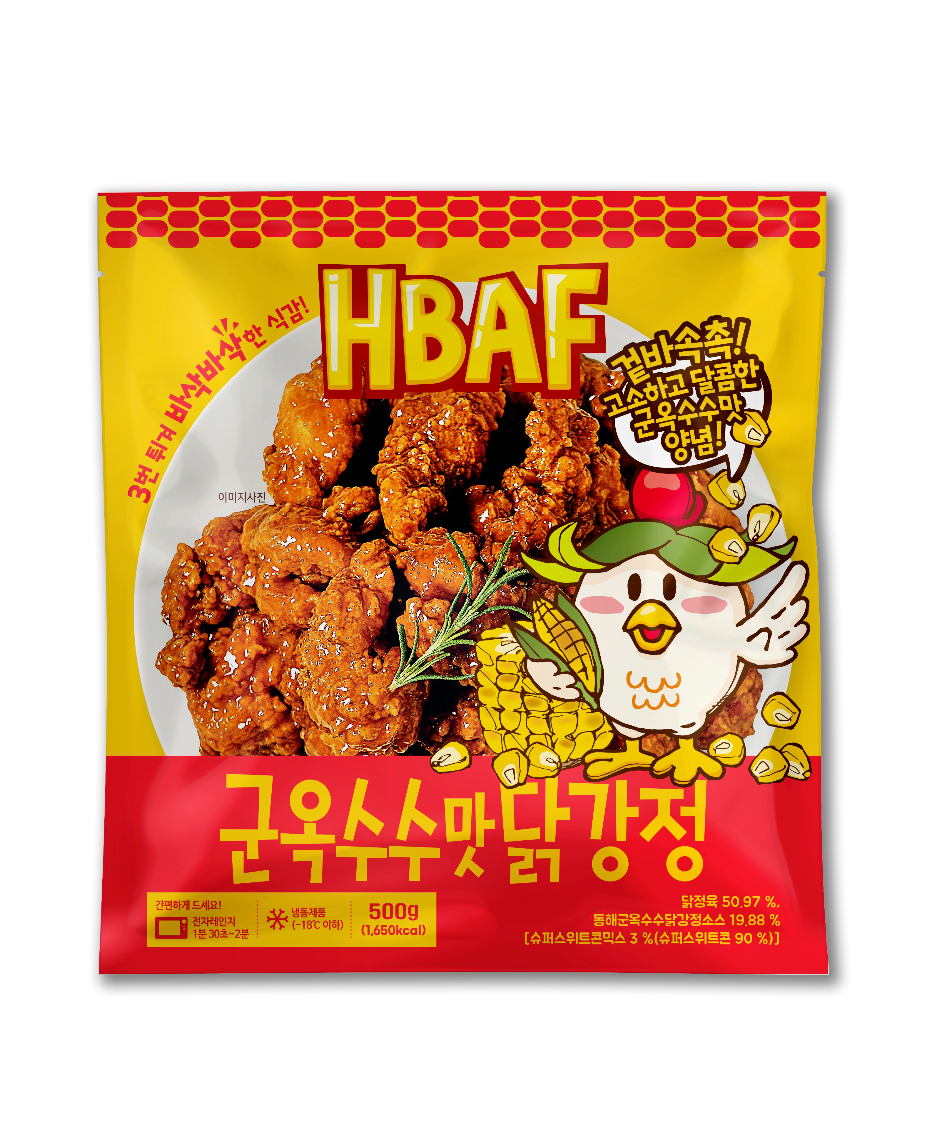 HBAF 닭강정 500g+500g (허니버터/군옥수수/와사비마요)