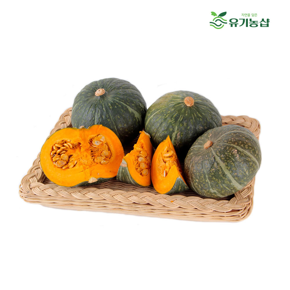 [초록한입] 국내산 단호박 1kg, 3kg, 5kg (500g내외상품 발송)