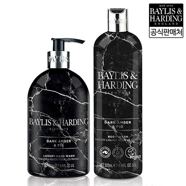 [베일리스앤하딩] 다크 앤 피크 핸드&바디 2종 (핸드워시500ml + 바디워시 500ml)