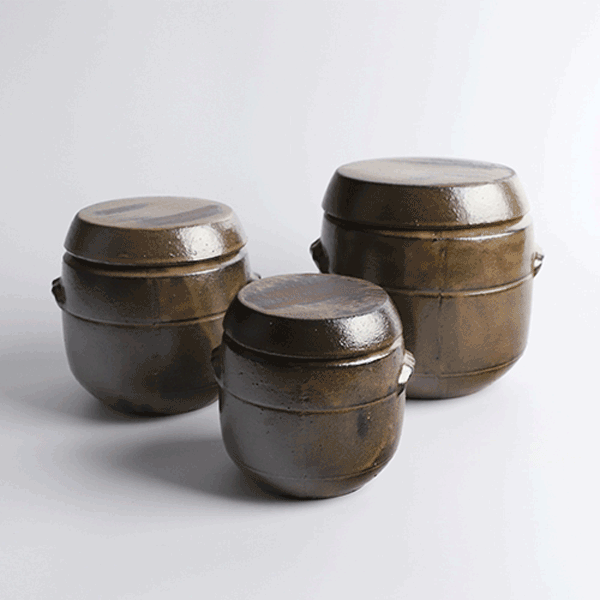 단고재 국내산 옹기 소금단지 (3size)