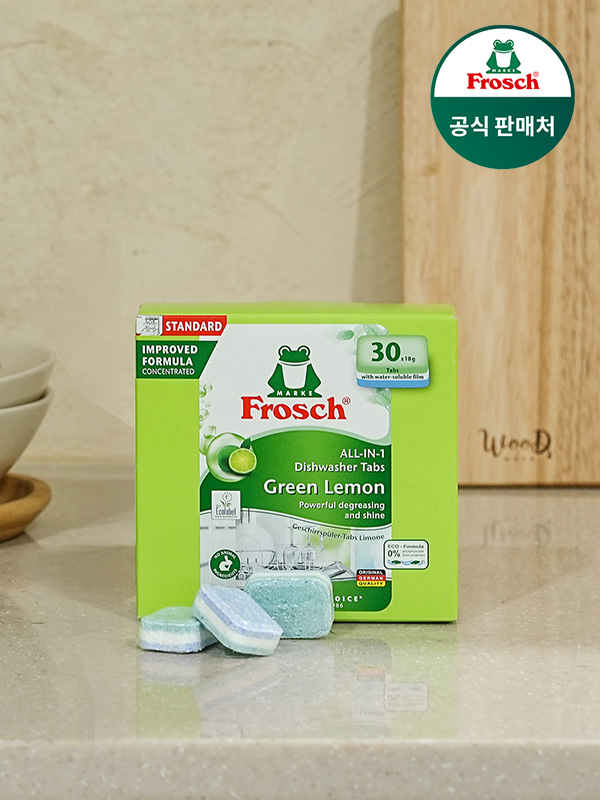 프로쉬 식기세척기세제 그린레몬 30개입