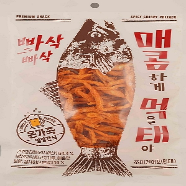 매콤하게먹을태야 양념먹태 매콤먹태 혼술 맥주 안주_100g x 2봉