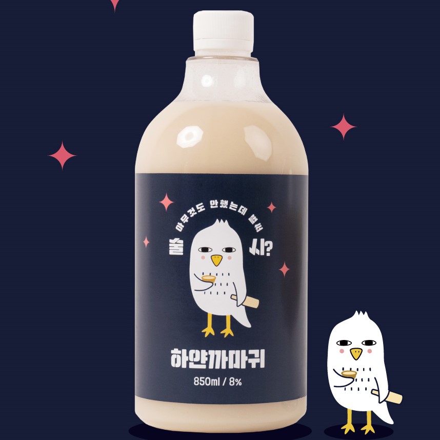 하얀까마귀 수제 막걸리 850ml X 3병 세트