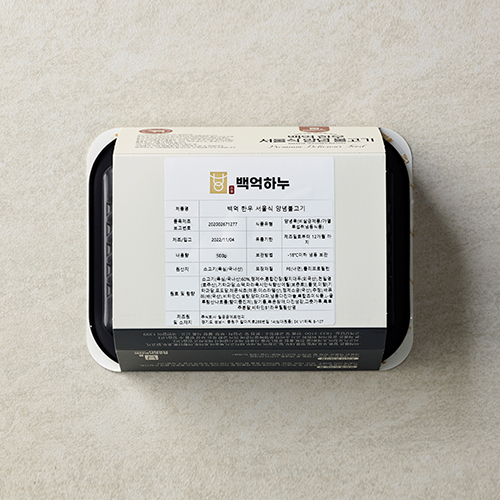 [백억하누] 백억 서울식 양념불고기 500g
