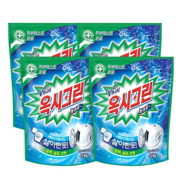 [입점행사] 옥시크린 분말형 표백제 3kg x 4개