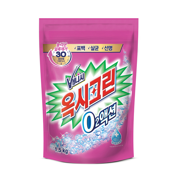 [입점행사] 옥시크린 오투액션 분말형 표백제 1.5kg x 4