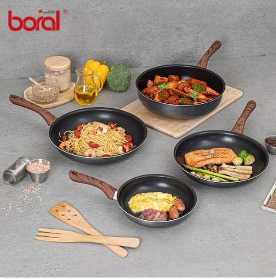 보랄 우드 IH 후라이팬 4종 세트 (20cm+26cm+28cm+28cm궁중팬)