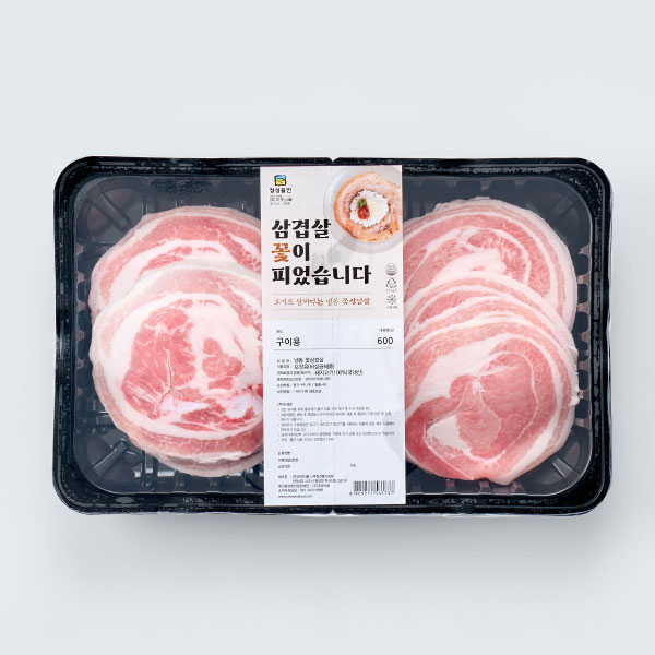 [신상품]냉동 꽃삼겹살(600g)