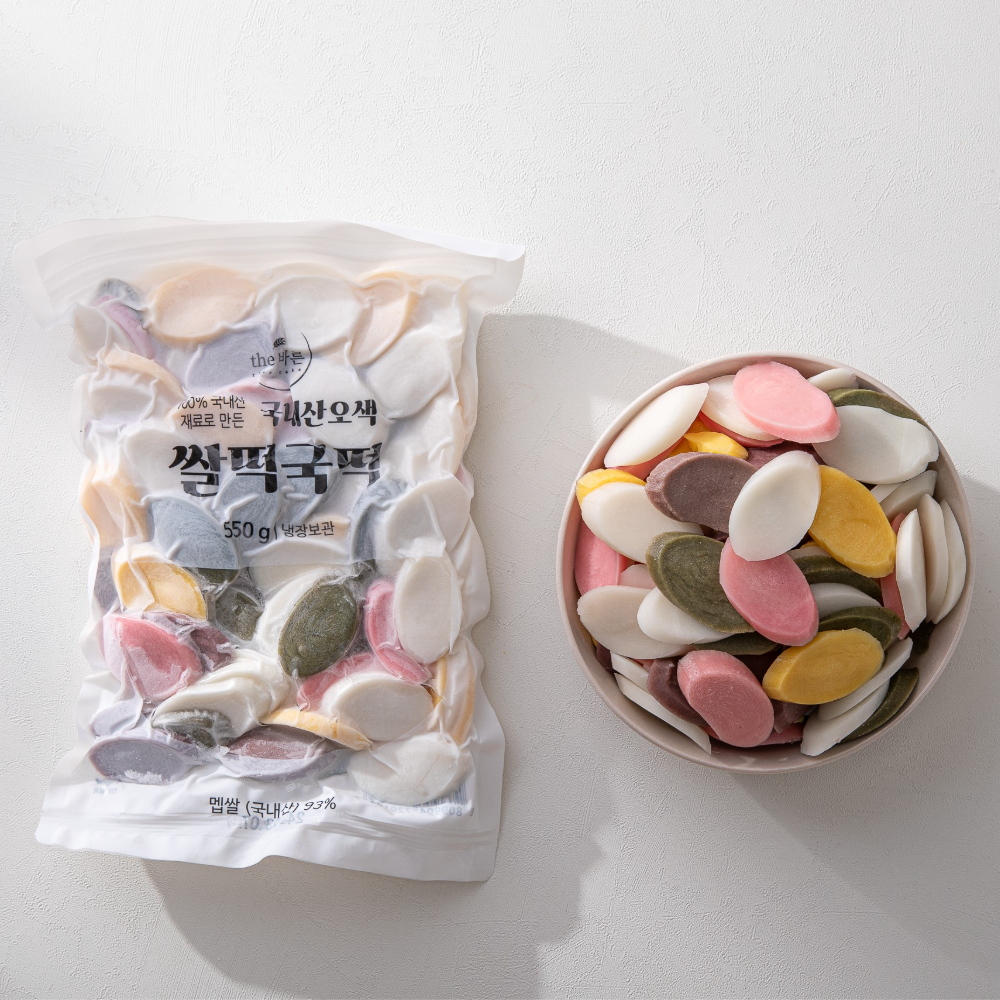 더바른 오색떡국떡 550g