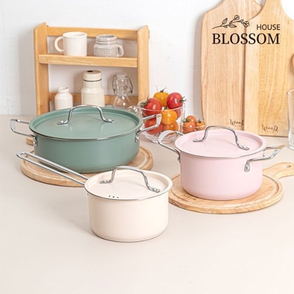 [BLOSSOM] 블라썸 오브제 컬러 스텐냄비 3종