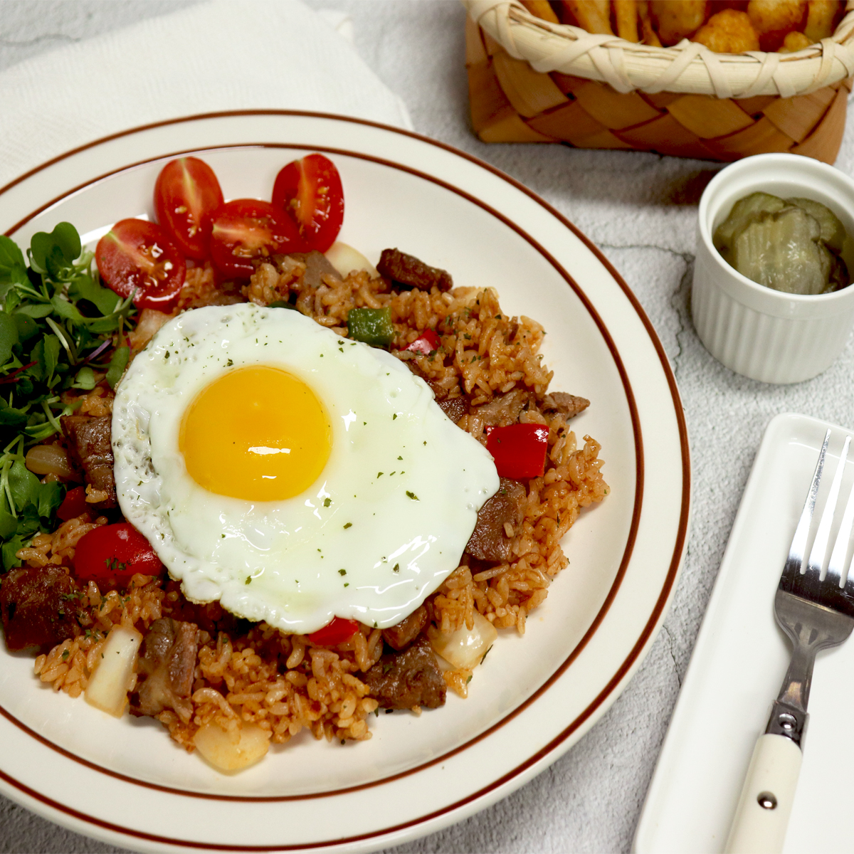 바베큐 목살 필라프 (2인분, 610g) 밀키트