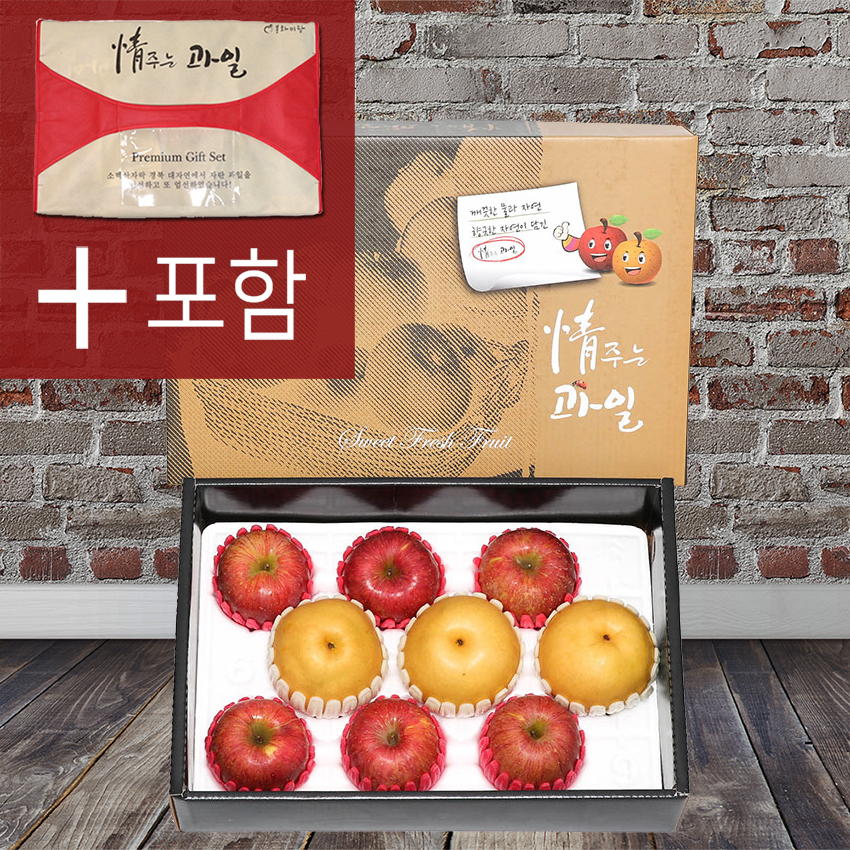 봉화미담 사과배선물세트 4kg 이상 (사과6입, 배3입)