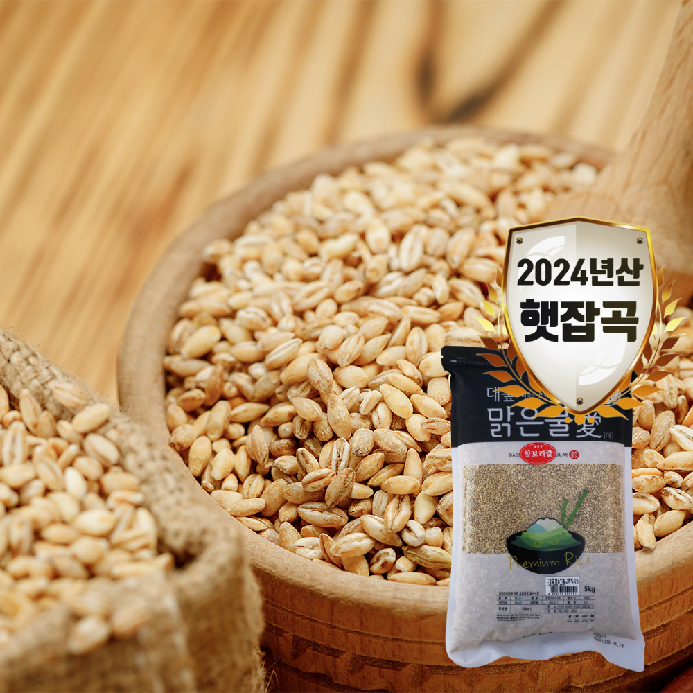 [대숲맑은물애] 쫀득하고 구수한 맛이 일품인 찰보리쌀 1kg~5kg