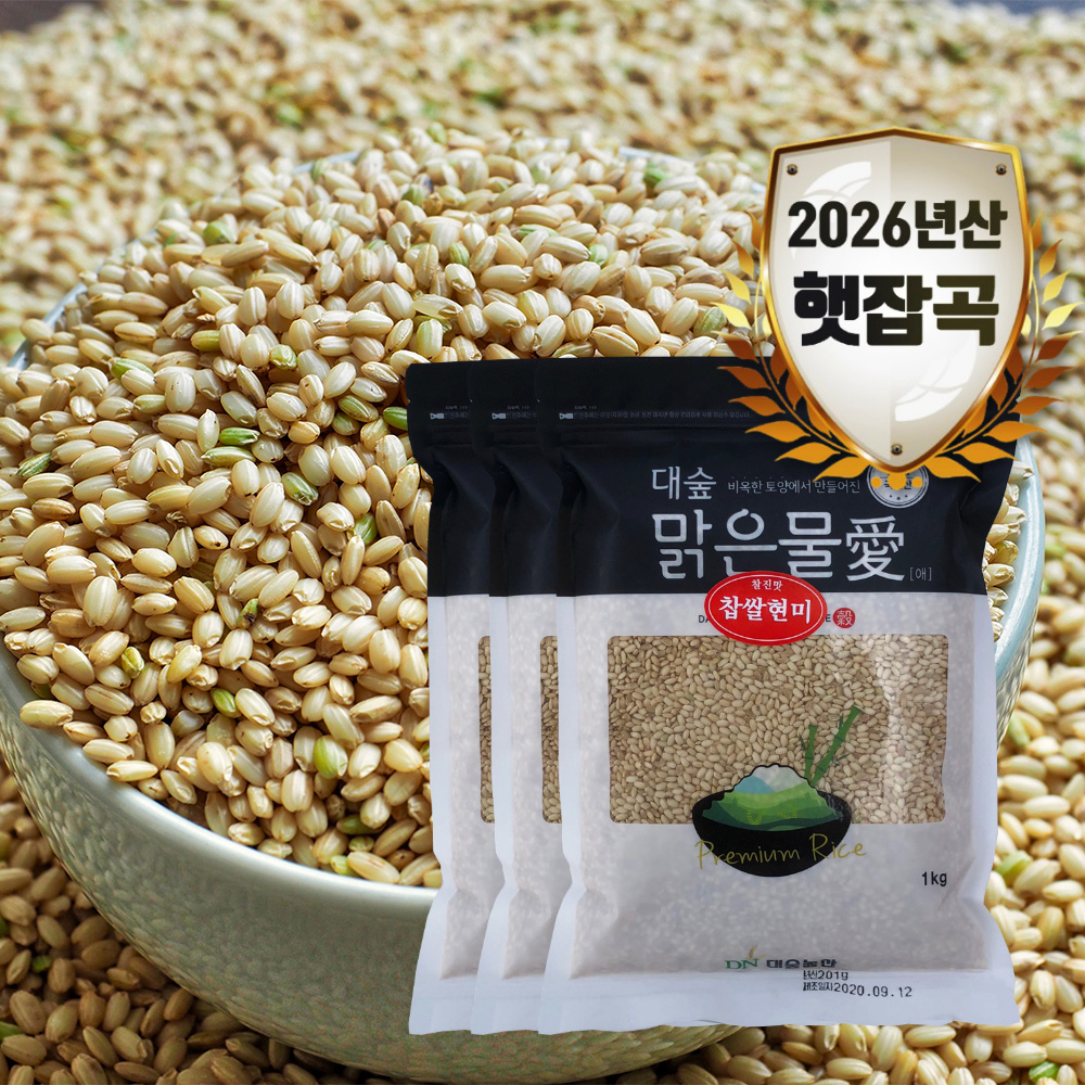 [대숲맑은물애] 다이어트에 좋은 웰빙푸드 찹쌀현미 1kg~5kg