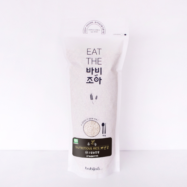 [바비조아] 유기농 컬러찹쌀_뉴트리시어스 라이스 - 뼈건강 고칼슘찹쌀 1kg 대표이미지 섬네일