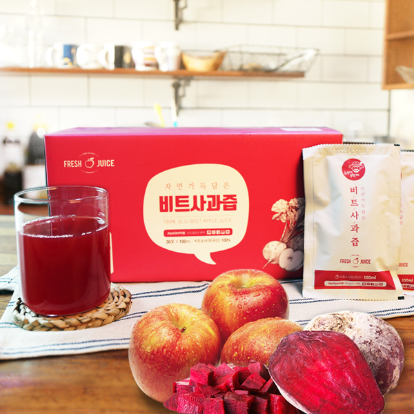비트와 사과의 건강한 조화 비트사과즙 100mlX30포