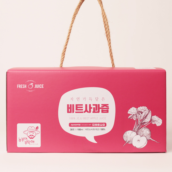 비트와 사과의 건강한 조화 비트사과즙 100mlX30포