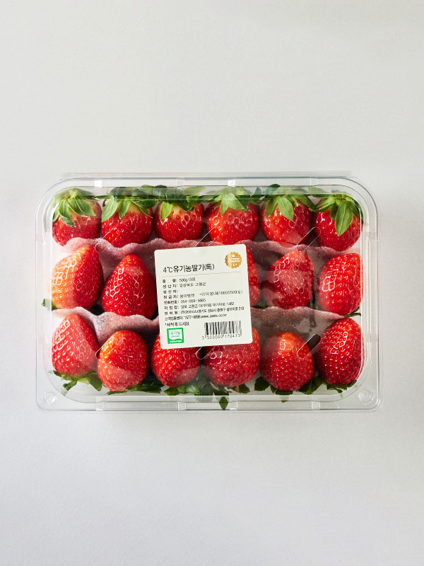 유기농 4℃ 설향 딸기