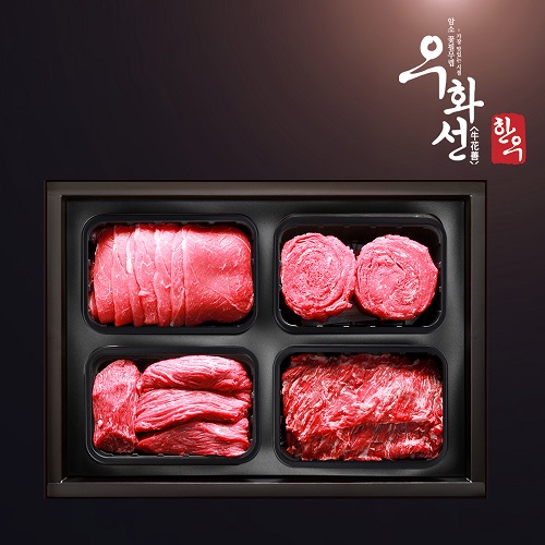 [횡성한우] 숙성 1등급 정육선물세트 특선(불+국+산+장) 총1.6kg 대표이미지 섬네일